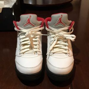 Jordan 5 FireRed Silver Tongue 2013 Release Size 7